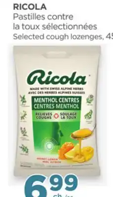 Proxim RICOLA Selected cough lozenges 45 offer