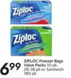 Sobeys Ziploc freezer bags value packs offer