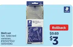 Walmart Math set offer