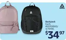 Walmart Reebok backpack offer