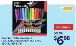 Walmart Selected fashion markers offer