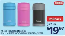 Walmart Thermos insulated food jar offer