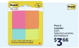 Walmart Post-it supplies offer