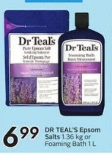 Sobeys Dr teal's epsom salt offer