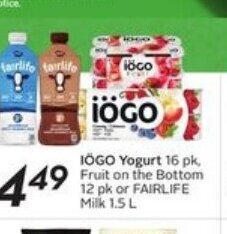 Sobeys Iögo yogurt offer