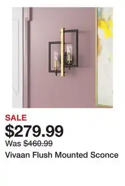 Wayfair Vivaan Flush Mounted Sconce offer