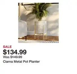 Wayfair Ciarna Metal Pot Planter offer