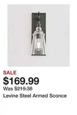 Wayfair Levine Steel Armed Sconce offer