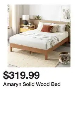 Wayfair Amaryn Solid Wood Bed offer
