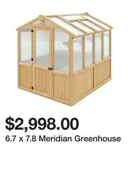 Wayfair 6.7 x 7.8 Meridian Greenhouse offer