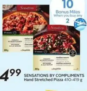 Sobeys Sensations by compliments hand streched pizza offer