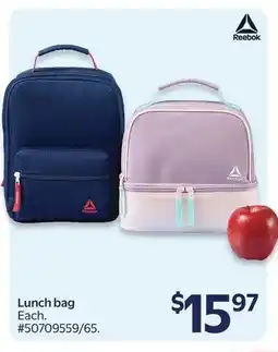 Walmart Reebok Lunch bag offer