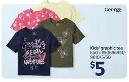 Walmart George Kids' graphic tee offer