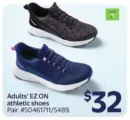 Walmart Adults' EZ ON athletic shoes Pair offer