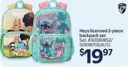 Walmart Heys licensed 2-piece backpack set offer