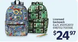 Walmart Licensed backpack offer