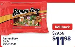 Walmart Ramen Fury offer
