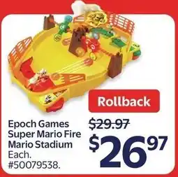Walmart Epoch Games Super Mario Fire Mario Stadium offer
