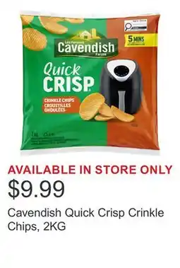 Costco Cavendish Quick Crisp Crinkle Chips, 2KG offer