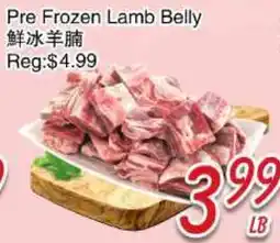 Foody Mart PRE FROZEN LAMB BELLY offer
