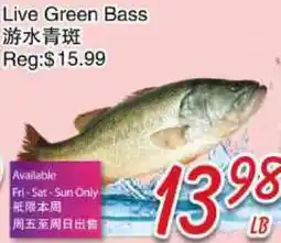 Foody Mart LIVE GREEN BASS offer