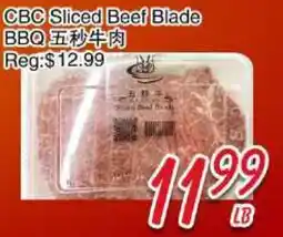 Foody Mart CBC Sliced Beef Blade BBQ offer