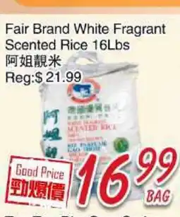 Foody Mart Fair Brand White Fragrant Scented Rice offer