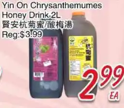 Foody Mart YIN ON CHRYSANTHEMUMES HONEY DRINK offer