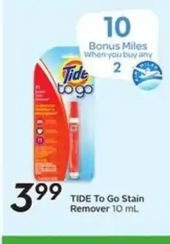 Sobeys Tide to go stain remover offer