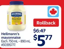 Walmart Hellmann's mayonnaise offer