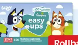 Walmart Pampers giant pack Easy Ups training pants offer