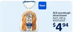 Walmart Ace Sourdough Sliced Bread offer