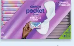 Walmart Always Flexfoam Pads 20s-28s offer