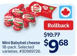 Walmart Mini Babybel cheese offer