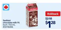 Walmart Sealtest chocolate milk 1% offer