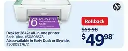 Walmart HP DeskJet 2842e all-in-one printer offer