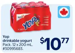 Walmart Yop drinkable yogurt offer
