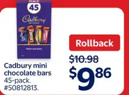 Walmart Cadbury mini chocolate bars offer