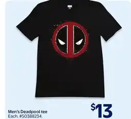 Walmart Men's Deadpool tee offer