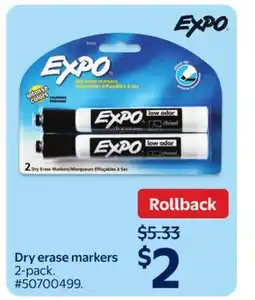 Walmart Dry erase markers offer