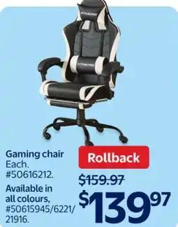 Walmart Gaming chair offer