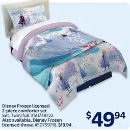 Walmart Disney Frozen Licensed 2 Piece Comforter Set offer