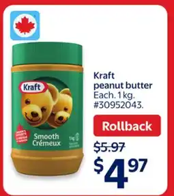Walmart Kraft peanut butter offer