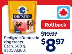 Walmart Pedigree Dentastix dog treats offer