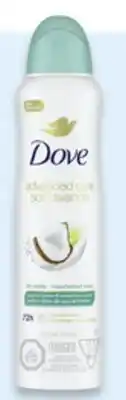 Walmart Dove or Dove Men+Care dry spray antiperspirant offer