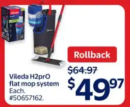 Walmart Vileda H2pr0 flat mop system offer