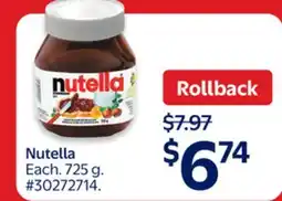 Walmart Nutella offer