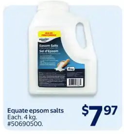 Walmart Equate epsom salts offer