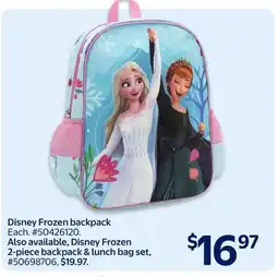Walmart Disney Frozen backpack offer