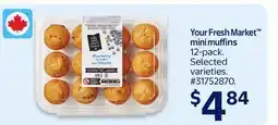 Walmart Your Fresh Market mini muffins offer